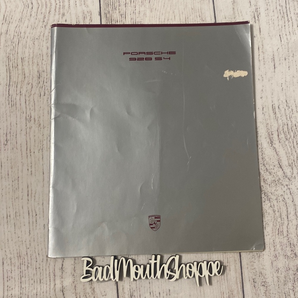 Vintage 1988 Porsche 928 54 Car Brochure Book